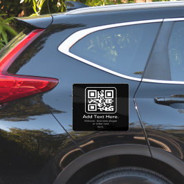 Pegatina Código QR escaneable moderno | Blanco, negro y gri