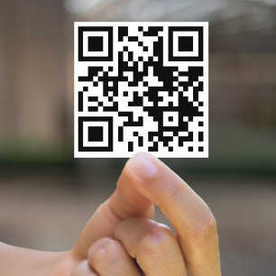 Pegatina Código QR moderno Escaneo mi URL empresarial Medio