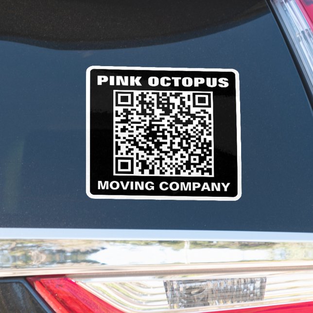 Pegatina Código QR monocromo en negrita impermeable para co (Subido por el creador)