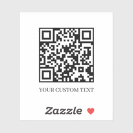 Pegatina Código QR personalizado | Sube tu propio diseño de