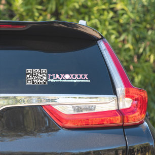 Pegatina Código QR Salón Nombre del negocio de uñas Calcoma