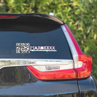 Pegatina Código QR Salón Nombre del negocio de uñas Calcoma