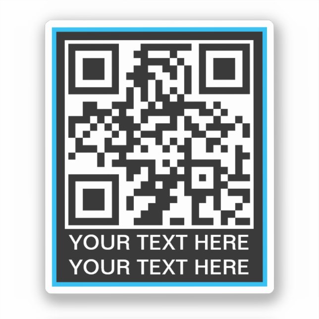 Pegatina Código QR simple (Anverso)