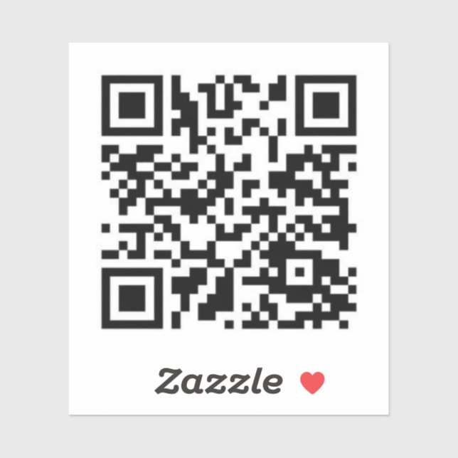 Pegatina Código Rick Astley QR (Hoja)