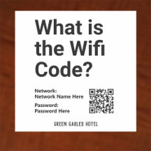 Código WiFi con código QR en un