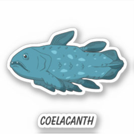Pegatina Coelacanth-Living Fossil Fish Vinyl