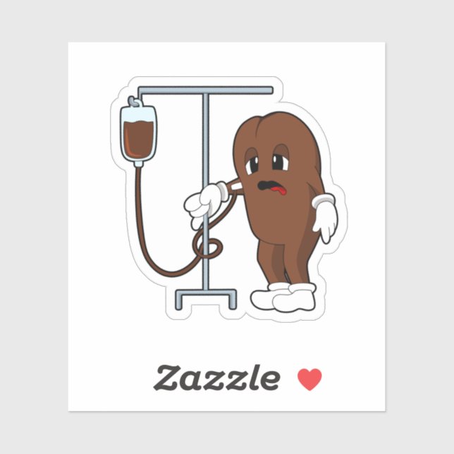 Pegatina Coffee bean with Coffee pot (Hoja)