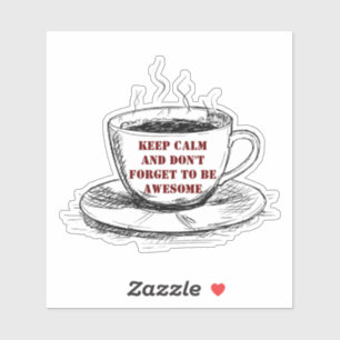 Pegatina Coffee In The Morning Is My Love