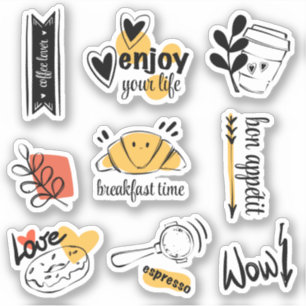 Pegatina Coffee Lover Tink Sketch