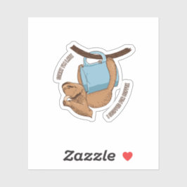 Pegatina Coffee Sloth