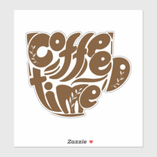 Pegatina Coffee time Fun para todos
