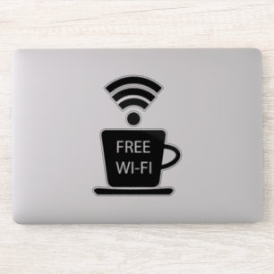 Pegatina Coffeeshop Wi-Fi gratuito
