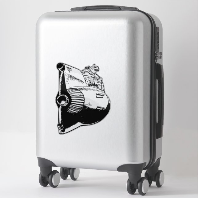 Pegatina Cohete (Maleta)