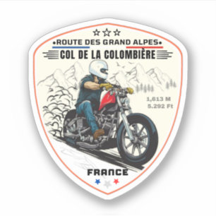 Pegatina col de la colombiere, alpes franceses