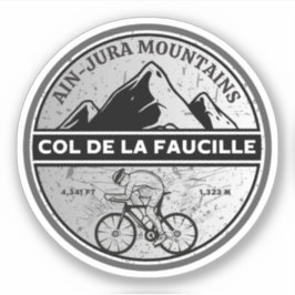 Pegatina Col de la Faucille tour en bicicleta por los Alpes