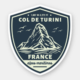 Pegatina Col de turini, Alpes Maritimes