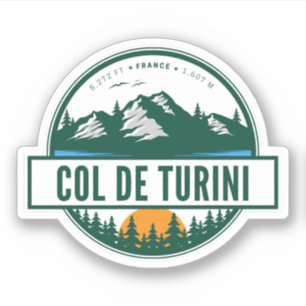 Pegatina Col de Turini, Alpes Marítimos