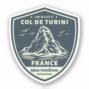 Pegatina   Col de Turini, Alpes Marítimos 