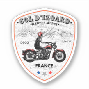 Pegatina Col d'Izoard D 902 Macizo del Queyras