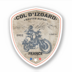 Pegatina Col d'Izoard D 902 Macizo del Queyras