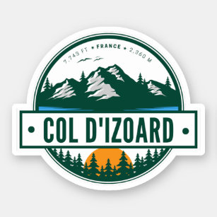 Pegatina Col d'Izoard D 902 Massif du Queyras