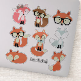 Pegatina Colección Cute Foxes