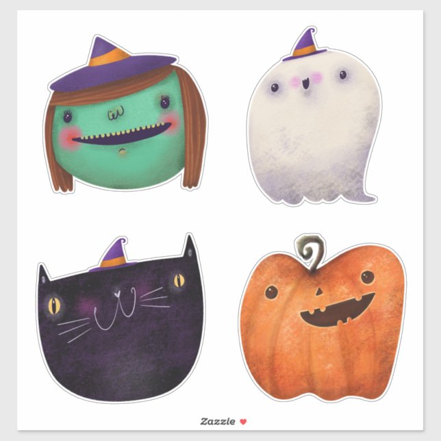 Pegatina Colección Cute Halloween Decoración Spookone (Hoja)