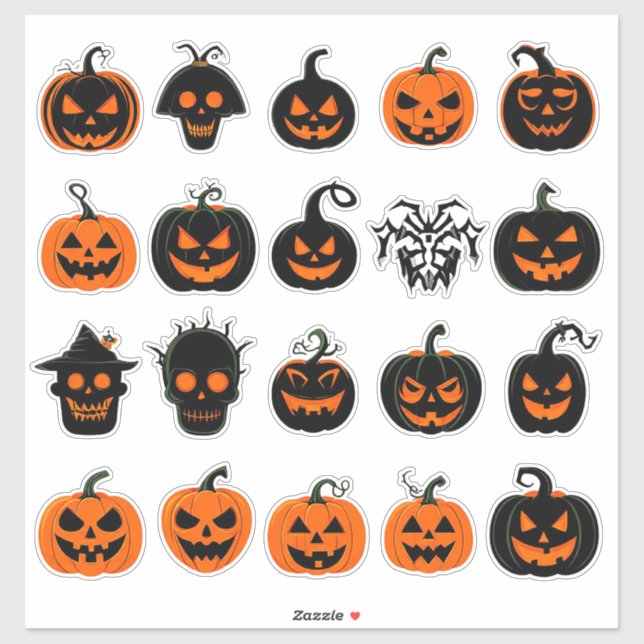 Pegatina Colección Cute Haunted de Halloween 🎃 (Hoja)