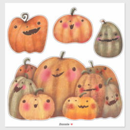 Pegatina Colección de calabazas felices - Halloween
