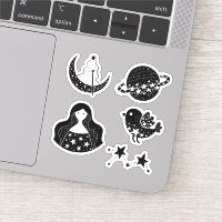 Colección de cuerpos celestes de estrellas y const