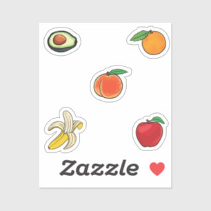 Pegatina Colección de frutas