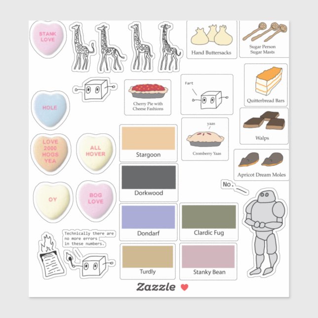 Pegatina colección de rarezas de AI (Hoja)