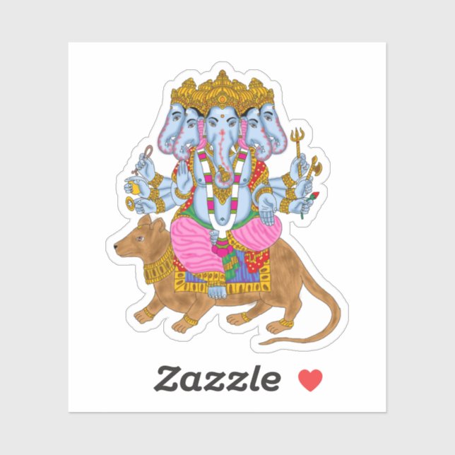 Pegatina Colección de Stickers de Ganesha (Hoja)
