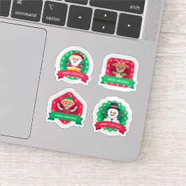 Pegatina Colección de stickers de navidad personalizado