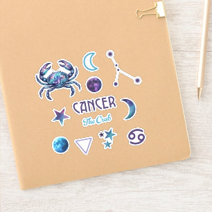 Pegatina Colección de Stickers del Zodíaco de Cáncer