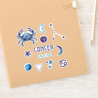 Pegatina Colección de Stickers del Zodíaco de Cáncer