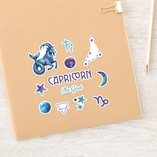 Pegatina Colección de Stickers del Zodíaco de Capricornio