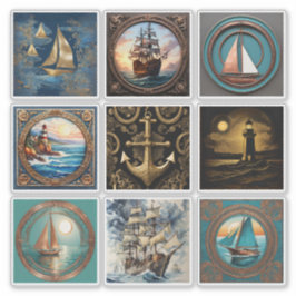 Pegatina Colección de Stickers Náuticos