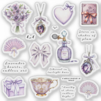 Pegatina Colección de Stickers Purple Bliss