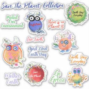 Pegatina Colección de Stickers Salva El Planeta