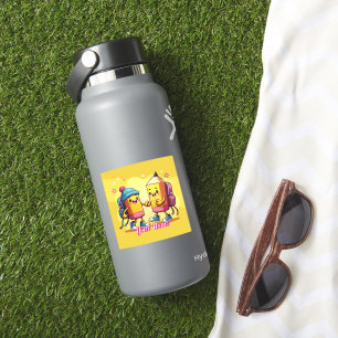 Pegatina Colección de útiles escolares lindos y personaliza