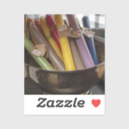 Pegatina Colección de velas de época