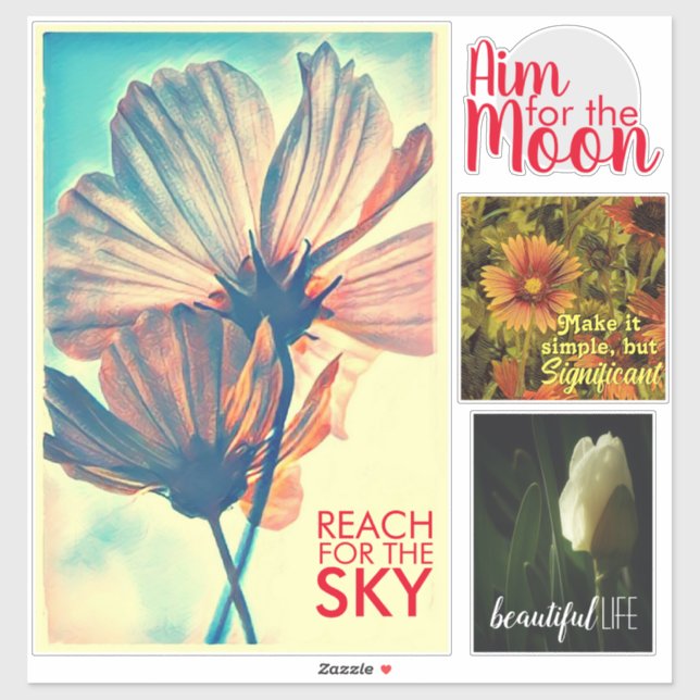 Pegatina Colección Floral Affirmation 4 Piece (Hoja)