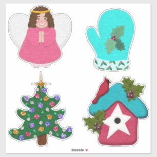 Pegatina Colección navidades Felt Look Cute