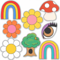 Colección retro hippy