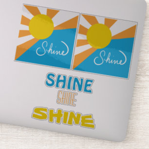 Pegatina Colección SHINE Cinco diseños coloridos