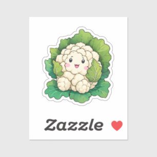 Pegatina Coliflor Kawaii
