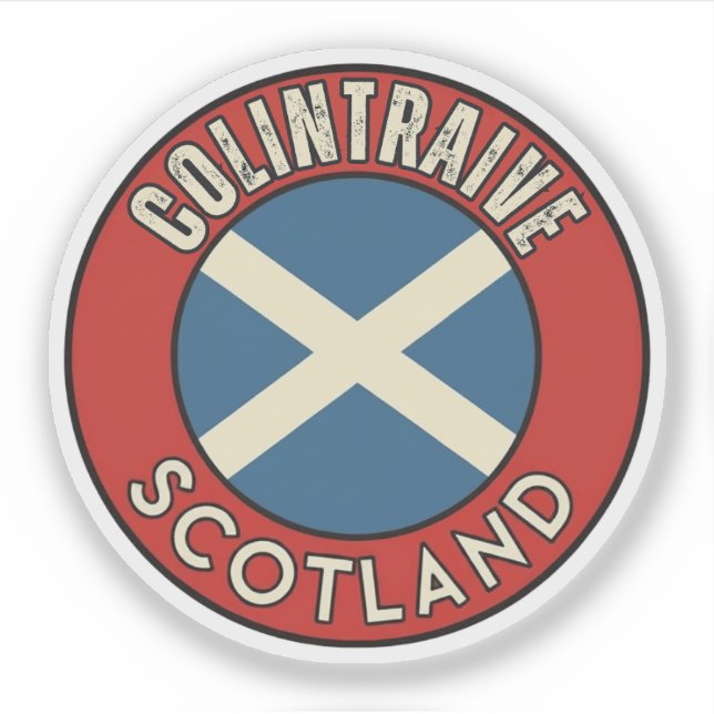Pegatina Colintraive, Escocia (Anverso)