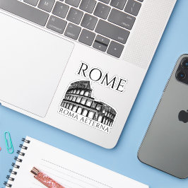 Pegatina Coliseo de Roma , histórico viaje romano