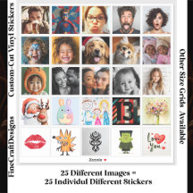 Collage de 25 fotos/imágenes personalizadas indivi
